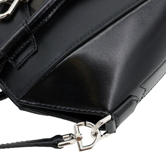 Givenchy  Antigona Mini Lock Leather Shoulder Bag Black - Picture 6 of 12